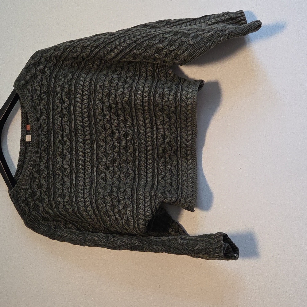 Pilcro Charcoal Knit Sweater